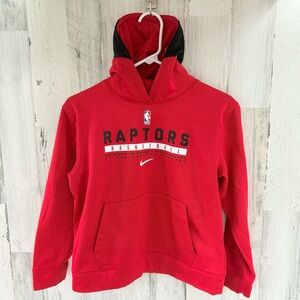 Nike NBA Dri-Fit Size Medium Toronto Raptors Pullover Hoodie 100% Polyester